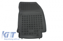 Floor mat black suitable for RENAULT Laguna III 10/2007-2015-image-6013475