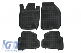 Floor mat black suitable for SKODA Fabia III 2014--image-6013564