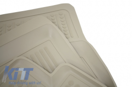 Floor mat Rubber Beige suitable for AUDI A4 B8 (2008-2015) A5 Sportback (2009-2016)-image-6027000