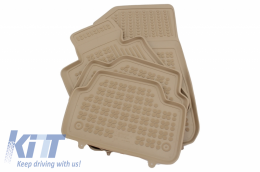 Floor Mat Rubber Beige suitable for BMW Series 1 E87 (2004-2011) F20 (2011-08.2014) F20 LCI (2015-06.2019)-image-6047857