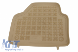 Floor mat Rubber Beige suitable for BMW X1 E84 2009-2015-image-6040695