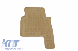 Floor mat Rubber Beige suitable for HYUNDAI Santa Fe 2007-2012-image-6040714