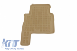 Floor mat Rubber Beige suitable for HYUNDAI Santa Fe 2007-2012-image-6040715