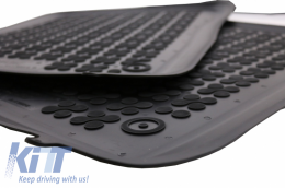 Floor mat Rubber Black suitable for AUDI A2 1999 - 2005-image-6040792