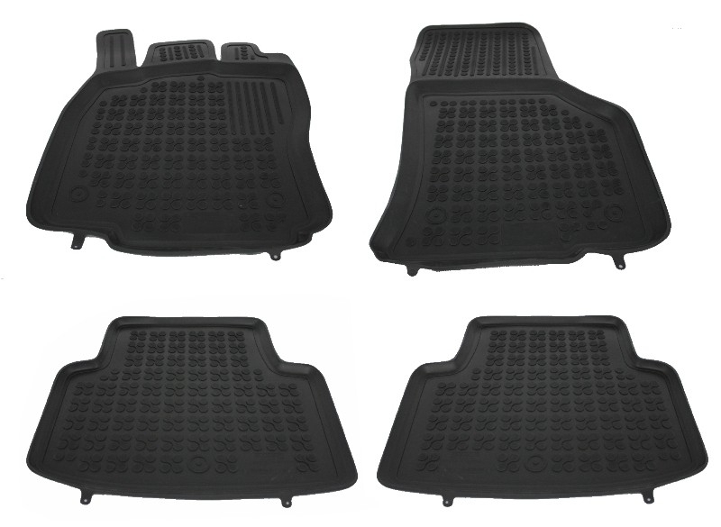 Floor mat Rubber Black suitable for VW Passat B8 2014+