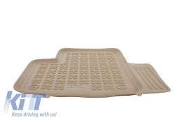 Floor mat Rubber suitable for MERCEDES M-Class W164 (2005-2011) Beige-image-6004240