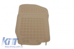 Floor mat Rubber suitable for MERCEDES M-Class W164 (2005-2011) Beige-image-6004243