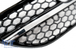 Fog Lamp Covers Side Grilles suitable for Audi A3 8V (2013-2015) RS3 Design Paino Black-image-6082996