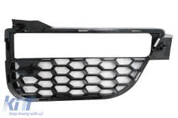 Fog Lamp Covers Side Grilles suitable for BMW 5 Series G30 G31 (2017-up) M5 Design Piano Black-image-6072088