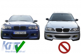 Fog Lights Air Duct Covers suitable for BMW 3 Series E46 (1998-2005) M3 H-Design-image-6020557