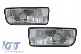 Fog Lights Lamps suitable for BMW 3 Series E36 (1991-2000) Glass Chrome Lens-image-6021476