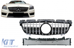 Frente Y Rejilla inferior para Mercedes SLK R172 11-15 GT-R Panamericana Look Cromo-image-6068816