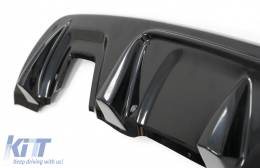 Front and Rear Bumper Skid Plate Protection suitable for Dacia Duster 4x4 / 4x2 (2010-2017) Piano Black-image-6074702