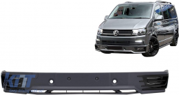 Front Bumper Add-on Spoiler suitable for VW Transporter T6 (2015-) Sportline Design-image-6109992