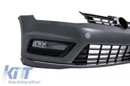 Front Bumper and LED Headlights Bi-Xenon Look with Sequential Dynamic Turning Lights suitable for VW Golf VII 7 (2013-2017) R-Line Look-image-6058479