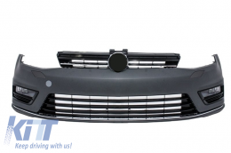 Front Bumper and LED Headlights suitable for VW Golf 7 VII (2012-2017) RHD Facelift G7.5 R Line Look Sequential Dynamic Turning Lights-image-6058492