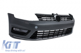 Front Bumper and LED Headlights with Sequential Dynamic Turning Lights suitable for VW Golf VII 7 (2013-2017) R-Line Look-image-6049837