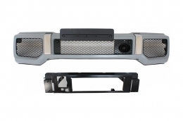 Front Bumper Assembly suitable for Mercedes G-Class W463 (1989-2012) with Grille G63 GT-R Panamericana Design-image-6038648