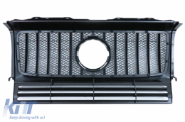 Front Bumper Assembly with Grille suitable for Mercedes G-Class W463 (1989-2012) G65 GT-R Panamericana Design-image-6038997