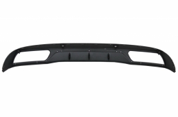 Front Bumper Diffuser with Muffler Tips Black suitable for Mercedes C-Class W205 S205 (2014-2018) C63 Design-image-6068272