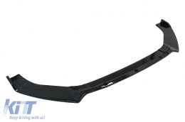 Front Bumper Lip Extension Spoiler with Rear Bumper Extension Splitter suitable for VW Golf 7.5 GTI (2017-2020) Black-image-6086994