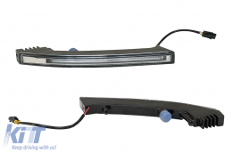 Front Bumper Lip Spoiler LED DRL Extension suitable for Mercedes G-Class Facelift W463 W464 (2018-up)-image-6073116