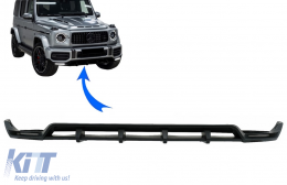 Front Bumper Lip Spoiler LED DRL Extension suitable for Mercedes G-Class Facelift W463 W464 (2018-up)-image-6073195