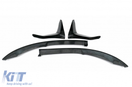 Front Bumper Lip Spoiler suitable for BMW F80 M3 Sedan F82 M4 Coupe F83 M4 Cabrio (2014-2019) CS Style-image-6109707