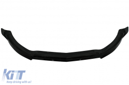 Front Bumper Lip suitable for Mercedes C-Class W205 Sedan S205 T-Modell A205 Cabriolet C205 Coupe (2014-2019) Sport Line Piano Black-image-6083250