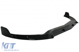 Front Bumper Lip suitable for Mercedes C-Class W205 Sedan S205 T-Modell A205 Cabriolet C205 Coupe (2014-2019) Sport Line Piano Black-image-6083253