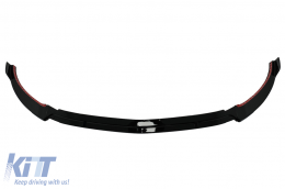 Front Bumper Lip suitable for Mercedes E-Class W213 S213 C238 A238 Facelift (2020-Up) Piano Black-image-6099834