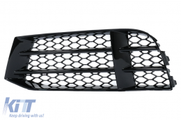 Front Bumper Lower LEFT Side Grille suitable for Audi A5 8T (2007-2016) RS5 Design - SGAUA58TRSDDS