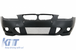 Front Bumper PDC 24mm with Fog Lights suitable for BMW 5 Series E60 E61 (2003-2007) M-Technik Design-image-6031689