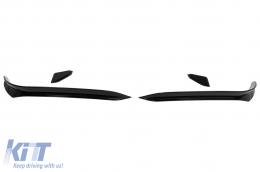 Front Bumper Side Fins Flaps suitable for VW Golf 7.5 GTI 5G Hatchback (2017-2020) Piano Black-image-6095733