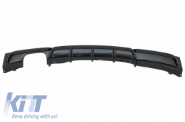 Front Bumper Spoiler and Air Diffuser suitable for BMW 3 Series F30 F31 (2011-up) M-Sport Design Shiny Black-image-6031338