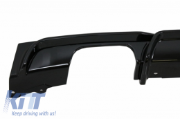 Front Bumper Spoiler and Air Diffuser suitable for BMW 3 Series F30 F31 (2011-up) M-Sport Design Shiny Black-image-6031339