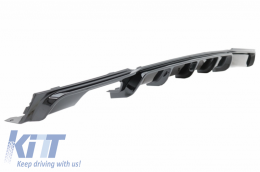 Front Bumper Spoiler and Air Diffuser suitable for BMW 3 Series F30 F31 (2011-up) M-Sport Design Shiny Black-image-6031341