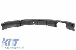 Front Bumper Spoiler and Air Diffuser suitable for BMW 3 Series F30 F31 (2011-up) M-Sport Design Shiny Black-image-6031342