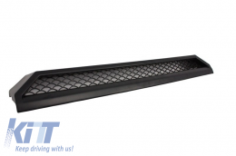 Front Bumper Spoiler LED DRL Extension and Upper Spoiler Lip suitable for Mercedes G-Class W463 (1989-2017) Black-image-6043693