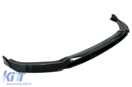 Front Bumper Spoiler Lip suitable for Audi A3 8V Facelift S-Line (2017-up) Piano Black Add-On-image-6077903