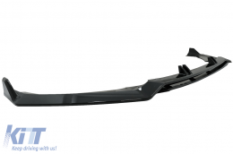 Front Bumper Spoiler Lip suitable for Audi A4 B9 8W S-Line (2016-2018) Piano Black Add-On-image-6078074