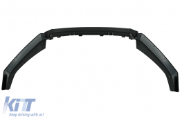 Front Bumper Spoiler Lip suitable for Audi A4 B9 8W S-Line (2016-2018) Piano Black Add-On-image-6078078