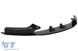 Front Bumper Spoiler Lip suitable for BMW 2 Series F22 F23 (2013-) Coupe Cabrio M-Performance Design Piano Black-image-6076953