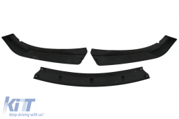 Front Bumper Spoiler Lip suitable for BMW 3 Series E46 Sedan Touring (1998-2004) Standard Piano Black Add On-image-6093641