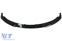 Front Bumper Spoiler Lip suitable for BMW 3 Series E92 E93 (2006-2009) Coupe Cabrio Piano Black Add On-image-6093702