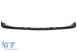 Front Bumper Spoiler Lip suitable for BMW 3 Series E46 M3 Sedan Touring (1998-2004) Piano Black Add On - FBSBME46MPB