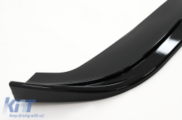 Front Bumper Spoiler Lip suitable for BMW 3 Series E46 M3 Sedan Touring (1998-2004) Piano Black Add On-image-6093631