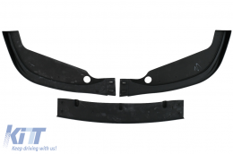 Front Bumper Spoiler Lip suitable for BMW 3 Series E46 M3 Sedan Touring (1998-2004) Piano Black Add On-image-6093633