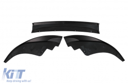 Front Bumper Spoiler Lip suitable for BMW 4 Series G22 Coupe G23 Cabrio G26 Gran Coupe (2020-Up) M Sport Piano Black-image-6100558