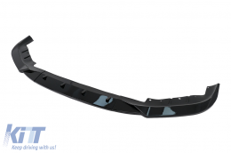 Front Bumper Spoiler Lip suitable for BMW 5 Series G30 G31 LCI (07.2020-up) M Sport Design Piano Black-image-6100940